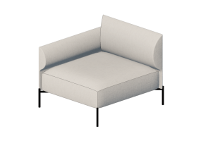 Divani 3D - Divano in tessuto - Kare - Chiara - 86039