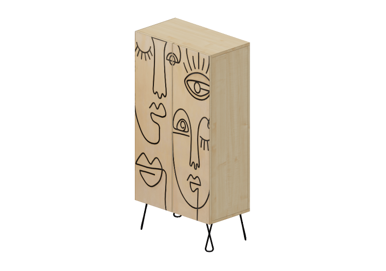 3D Schränke und Kommoden - Schrank aus Holz - Kare - Caras... 3D Schränke und Kommoden - Schrank aus Holz - Kare - Caras...