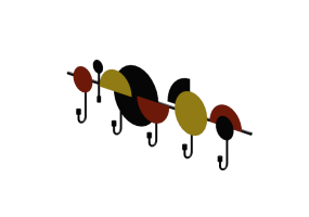 3D Accessories - Metal coat hanger - Kare - Semicircles Colore - 87124