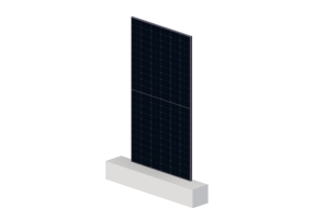 Panneau solaire 3D - Panneau avec cellule halfcut de 210mm fond claire