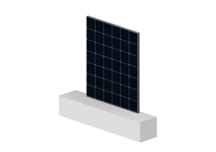 Panel solar 3D - Panel con celda da 166mm - ACCA software Panel solar 3D - Panel con celda da 166mm - ACCA software