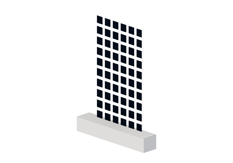 Modul transparent mit Zelle von 156mm große Fläche - ACCA... Modul transparent mit Zelle von 156mm große Fläche - ACCA...