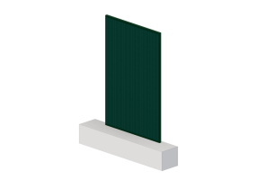 Panneau avec cellule halfcut de 182mm verte