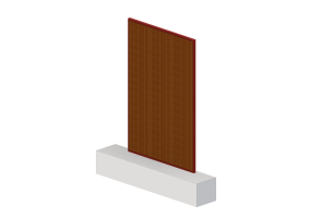 Panel with half-cut cell - dimensions 182mm orange