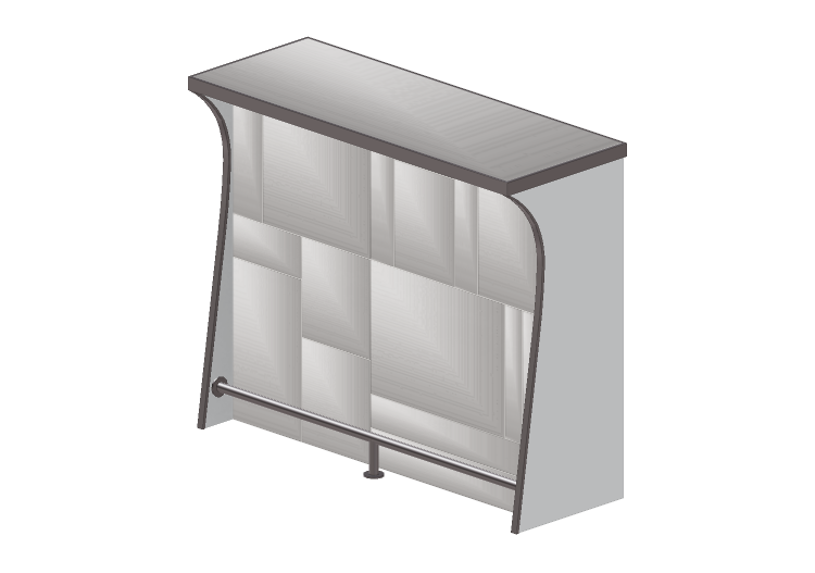 Meubles 3D - Comptoir de bar - Kare - Trapani - 85354 -... Meubles 3D - Comptoir de bar - Kare - Trapani - 85354 -...