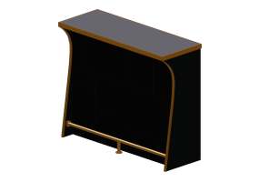 Meubles 3D - Comptoir de bar - Kare - Trapani - 85353