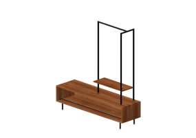 Accessoires 3D - Porte-manteaux en bois - Kare - Ravello - 85436