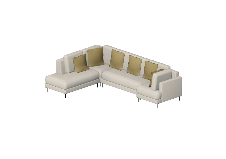 Poltronas y Sofás 3D - Sofá de tela - Kare - Catania - Kare Poltronas y Sofás 3D - Sofá de tela - Kare - Catania - Kare