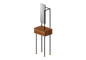 Accessori 3D - Appendiabiti con specchio - Kare - Ravello - 85435