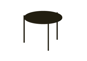 Tavolini 3D - Tavolo circolare - Stua - Pausa