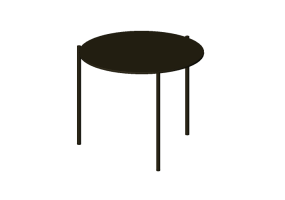 Tavolini 3D - Tavolo circolare - Stua - Pausa