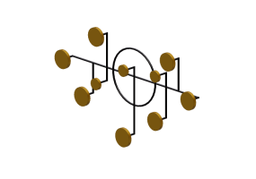 3D Zubeh&ouml;r - Garderobenst&auml;nder aus Metall - Kare - Art Circles - 87111