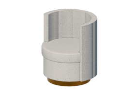 Divani 3D - Poltrona in tessuto - Kare - Silhouette - 84322