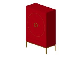 Armadi 3D - Armadio in legno laccato - Kare - Disk - 84103