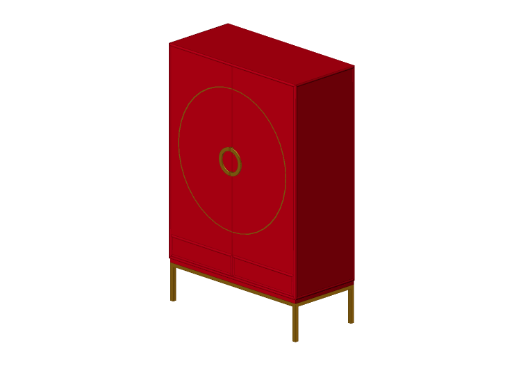 Armadi 3D - Armadio in legno laccato - Kare - Disk - 84103... Armadi 3D - Armadio in legno laccato - Kare - Disk - 84103...