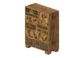 Mobili 3D - Cassettiera in legno - Kare - Paradise - 84709