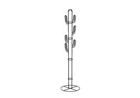 Acess&oacute;rios 3D - Gancho de parede de metal - Kare - Cactus - 84233