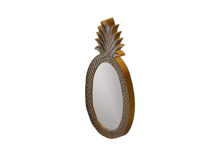 Acessórios 3D - Espelho - Kare - Pineapple - 84329 - Kare Acessórios 3D - Espelho - Kare - Pineapple - 84329 - Kare