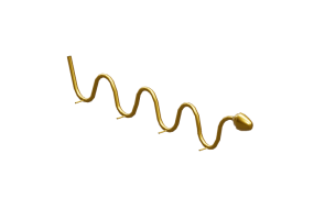 Accessori 3D - Appendiabiti in metallo - Kare - Snake - 84802