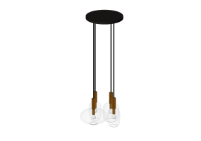 Lampe &agrave; suspension 3D - Lampe &agrave; suspension - Kare - Lobby - 55080