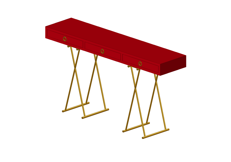Tables 3D - Table console en bois laqué - Kare - Disk -... Tables 3D - Table console en bois laqué - Kare - Disk -...