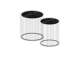Tavoli 3D - Set di tavolini in marmo - Kare - Wire - 84328