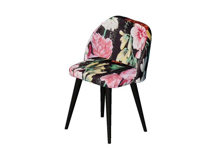 3D Stühle - Stuhl aus Stoff - Kare - Flores - 83965 - Kare 3D Stühle - Stuhl aus Stoff - Kare - Flores - 83965 - Kare