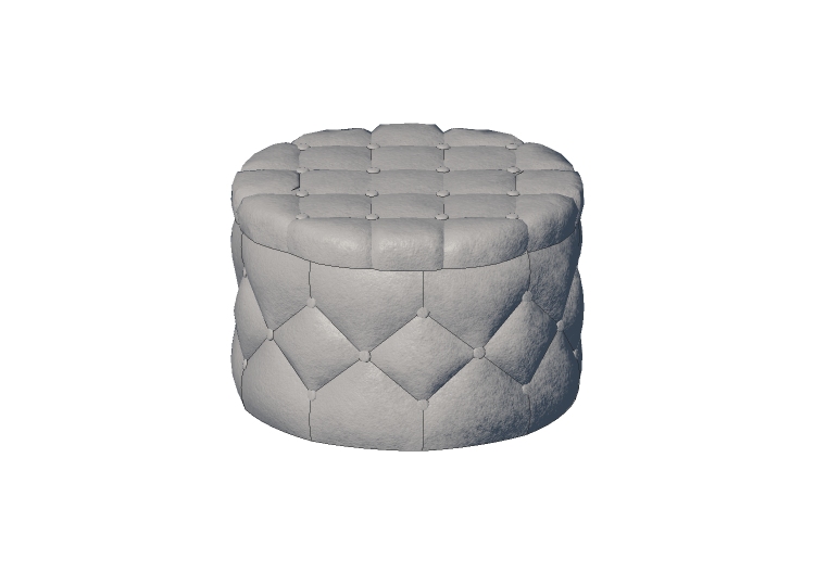 Chairs and Sofas 3D - Leather pouf - Kare - Desire - 81041... Chairs and Sofas 3D - Leather pouf - Kare - Desire - 81041...