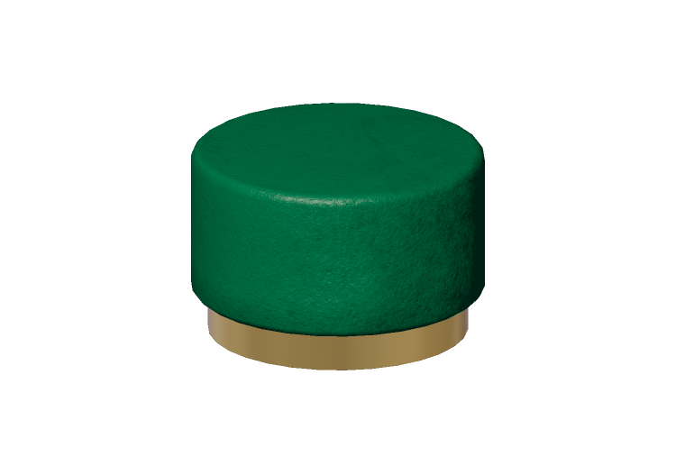 Sofás 3D - Banqueta de pele - Kare - Cereja - 84201 - Kare Sofás 3D - Banqueta de pele - Kare - Cereja - 84201 - Kare