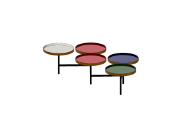 Tavoli 3D - Tavolino in metallo - Kare - Plateau - 83465
