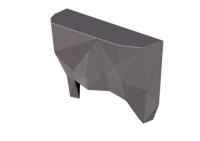 Tavoli 3D - Tavolo console in metallo - Kare - Prisma - 74899