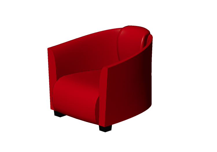 Sofás 3D - Poltrona de pele - Kare - Charuto - 78813 - Kare Sofás 3D - Poltrona de pele - Kare - Charuto - 78813 - Kare