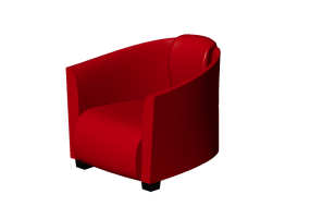 Divani 3D - Poltrona in pelle - Kare - Cigar - 78813