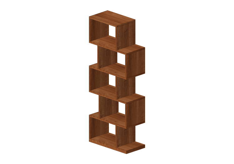 Librerie 3D - Libreria in legno - Kare - Authentico - 74771... Librerie 3D - Libreria in legno - Kare - Authentico - 74771...