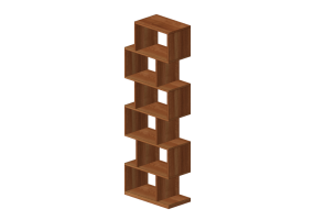 Librerie 3D - Libreria in legno - Kare - Authentico - 75948
