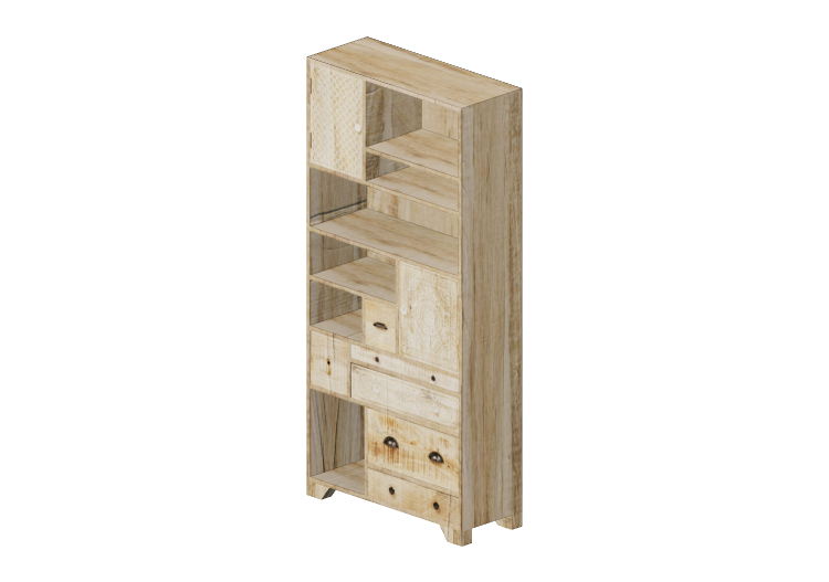 Bibliothèque 3D - Bibliothèque en bois - Kare - Puro -... Bibliothèque 3D - Bibliothèque en bois - Kare - Puro -...