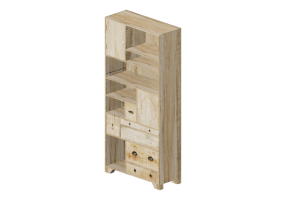 Librerie 3D - Libreria in legno - Kare - Puro - 81337