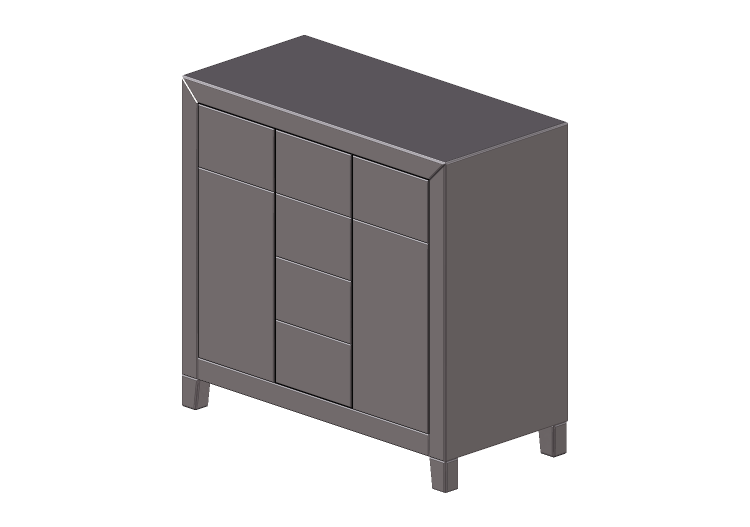 Armadi 3D - Cassettiera in metallo - Kare - Luxury - 82234... Armadi 3D - Cassettiera in metallo - Kare - Luxury - 82234...
