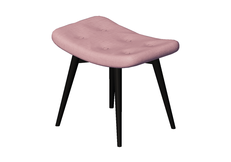 3D Stühle - Stoffschemel - Kare - Vicky - 83415 - Kare 3D Stühle - Stoffschemel - Kare - Vicky - 83415 - Kare