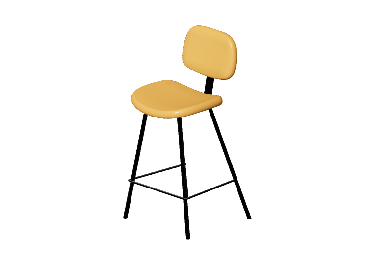 3D Stühle - Ledersitzhocker - Kare - Barber - 83589 - Kare 3D Stühle - Ledersitzhocker - Kare - Barber - 83589 - Kare