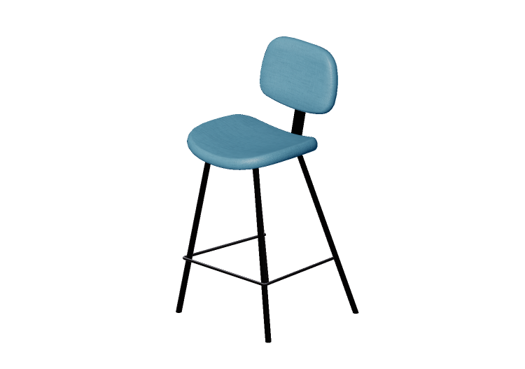 3D Stühle - Stoffbarhocker - Kare - Barber - 83588 - Kare 3D Stühle - Stoffbarhocker - Kare - Barber - 83588 - Kare