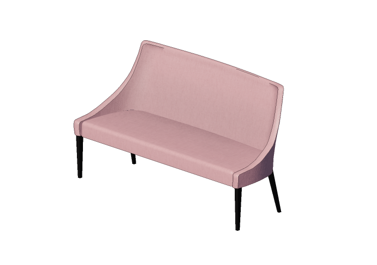 Chairs and Sofas 3D - Fabric bench - Kare - Black Mode -... Chairs and Sofas 3D - Fabric bench - Kare - Black Mode -...