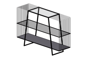 Estantes 3D - Prateleira de metal - Kare - Mesh - 83674