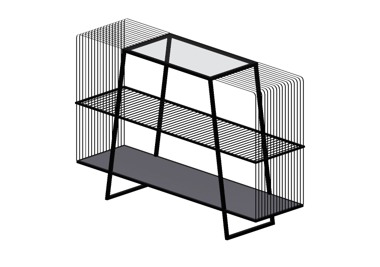 Estantes 3D - Prateleira de metal - Kare - Mesh - 83674 -... Estantes 3D - Prateleira de metal - Kare - Mesh - 83674 -...