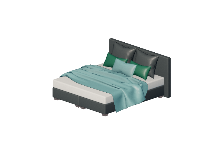 Camas 3D - Cama de casal - Kare - Boxspring - 22519 - Kare Camas 3D - Cama de casal - Kare - Boxspring - 22519 - Kare