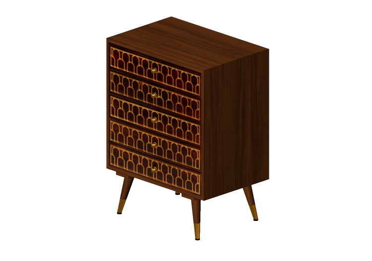 Armarios y Cómodas 3D - Cajonera de madera - Kare - Muskat... Armarios y Cómodas 3D - Cajonera de madera - Kare - Muskat...