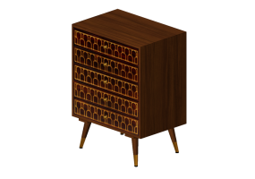 Armadi 3D - Cassettiera in legno - Kare - Muskat - 83487