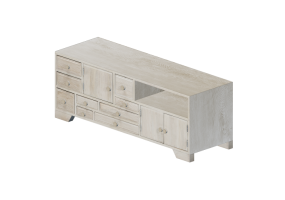 Meubles 3D - Meuble pour TV en bois - Kare - Linear - 83784