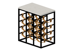 Accessoires 3D - Porte-bouteilles en m&eacute;tal - Kare - Key West - 83976