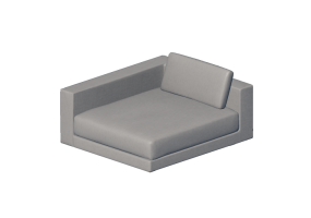 3D Sessel und Sofas - Linkes Seitenelement - Moroso - Salon Nan&agrave; - SN1 - 0D4